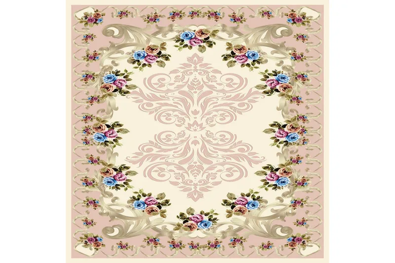 Homefesto Tæppe 140x220 cm - Flerfarvet - Tekstiler - Tæpper - Orientalske tæpper