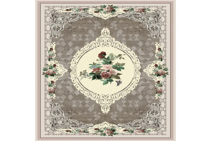 Homefesto Tæppe 140x220 cm - Flerfarvet - Tekstiler - Tæpper - Orientalske tæpper