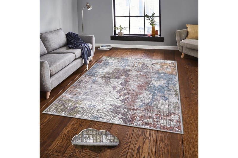 Homefesto Tæppe 140x220 cm - Flerfarvet - Tekstiler - Tæpper - Orientalske tæpper