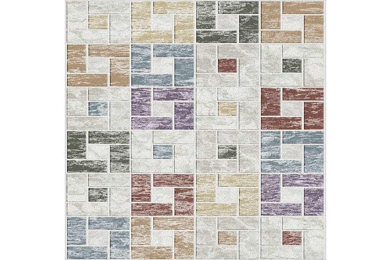 Homefesto Tæppe 140x220 cm - Flerfarvet - Tekstiler - Tæpper - Orientalske tæpper