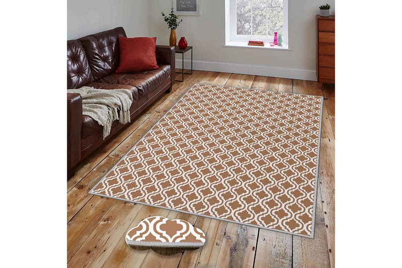 Homefesto Tæppe 140x220 cm - Flerfarvet - Tekstiler - Tæpper - Orientalske tæpper