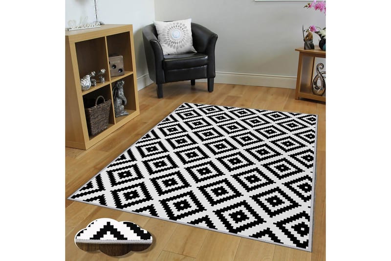 Homefesto Tæppe 140x220 cm - Flerfarvet - Tekstiler - Tæpper - Orientalske tæpper