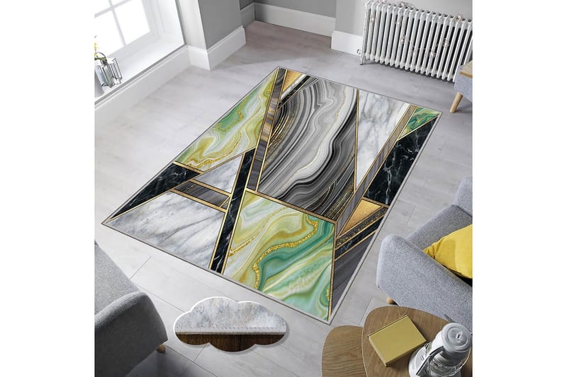 Homefesto Tæppe 140x220 cm - Flerfarvet - Tekstiler - Tæpper - Orientalske tæpper