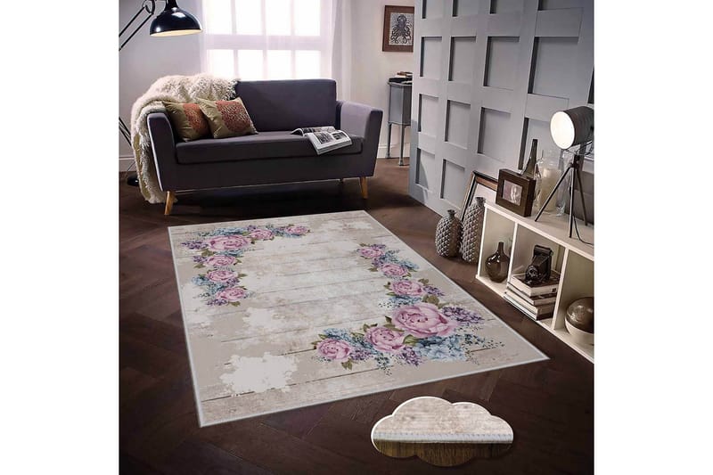 Homefesto Tæppe 140x220 cm - Flerfarvet - Tekstiler - Tæpper - Orientalske tæpper