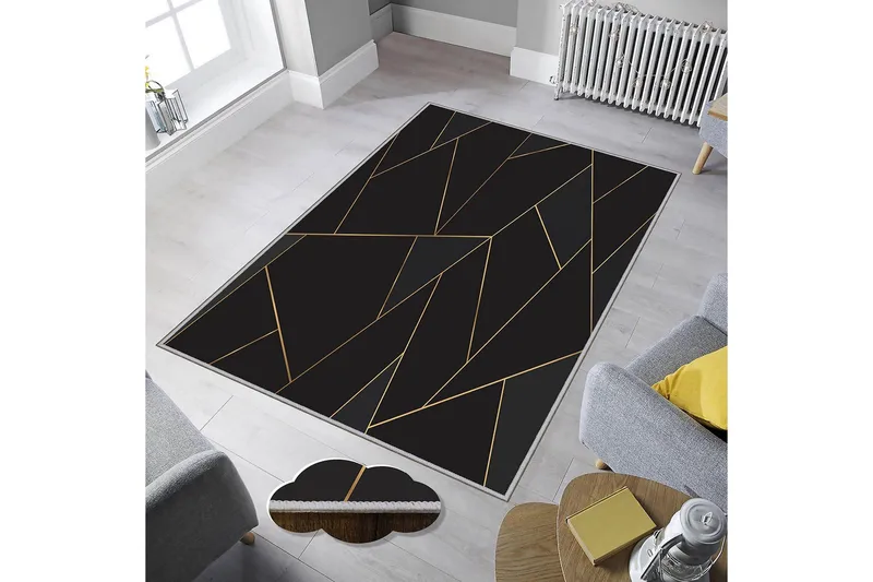Homefesto Tæppe 140x220 cm - Flerfarvet - Tekstiler - Tæpper - Orientalske tæpper