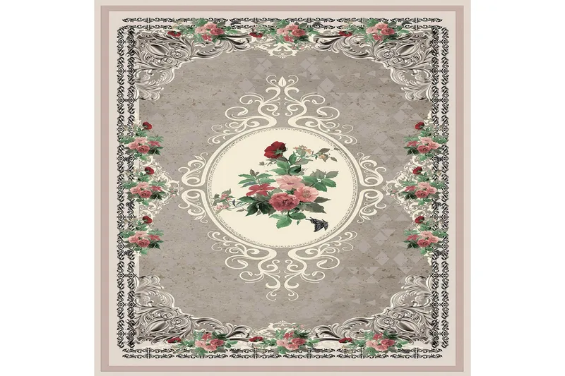 Homefesto Tæppe 140x220 cm - Flerfarvet - Tekstiler - Tæpper - Orientalske tæpper