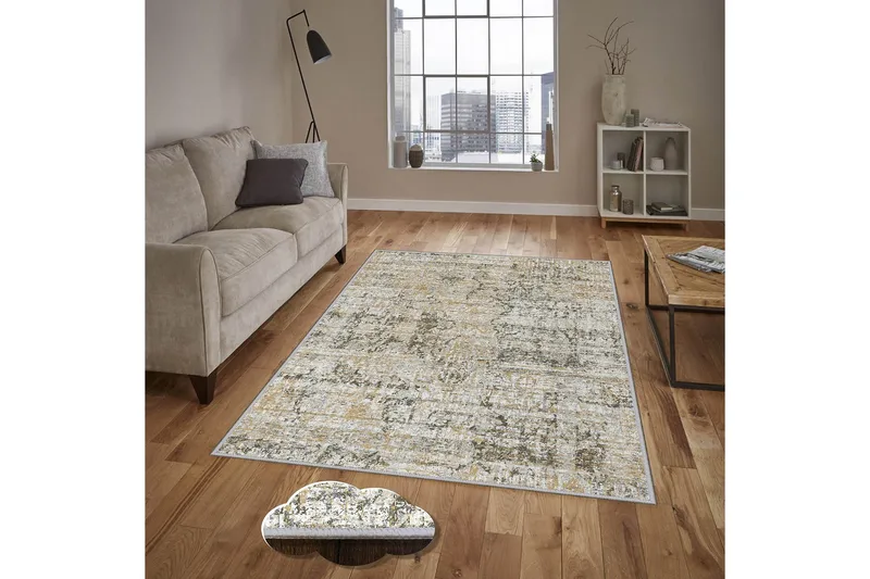 Homefesto Tæppe 140x220 cm - Flerfarvet - Tekstiler - Tæpper - Orientalske tæpper