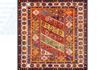 Homefesto Tæppe 140x220 cm - Multifarvet - Tekstiler - Tæpper - Orientalske tæpper