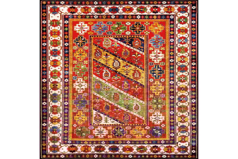 Homefesto Tæppe 140x220 cm - Multifarvet - Tekstiler - Tæpper - Orientalske tæpper