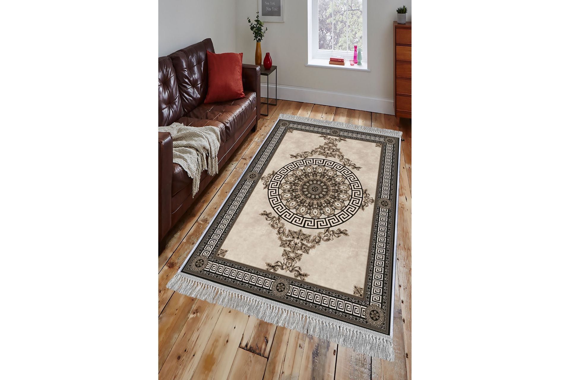 Homefesto Tæppe 140x220 cm - Multifarvet/Fløjl - Tekstiler - Tæpper - Orientalske tæpper