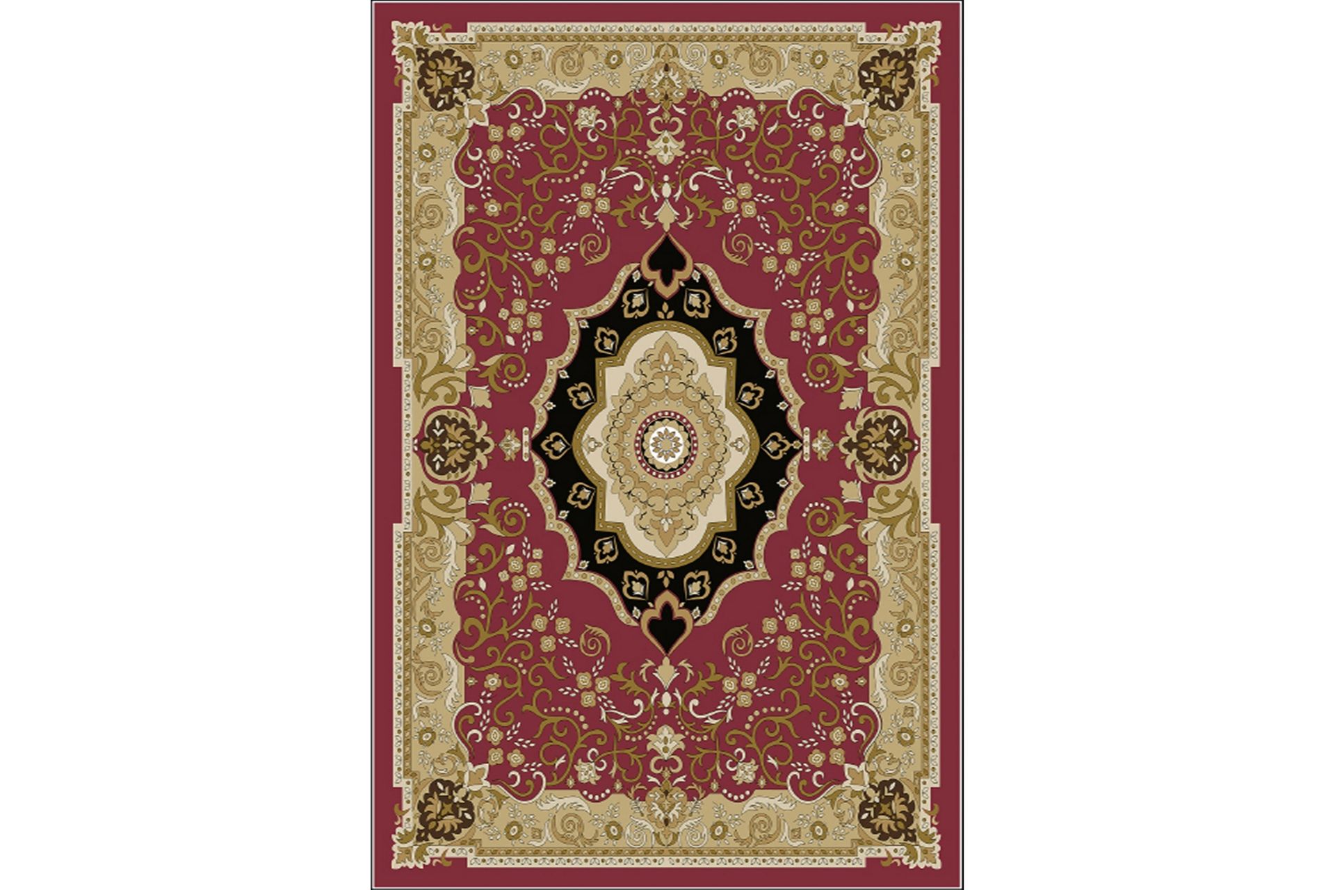 Homefesto Tæppe 140x220 cm - Multifarvet/Fløjl - Tekstiler - Tæpper - Orientalske tæpper