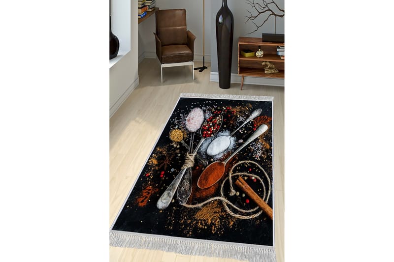 Homefesto Tæppe 140x220 cm - Multifarvet/Fløjl - Tekstiler - Tæpper - Orientalske tæpper