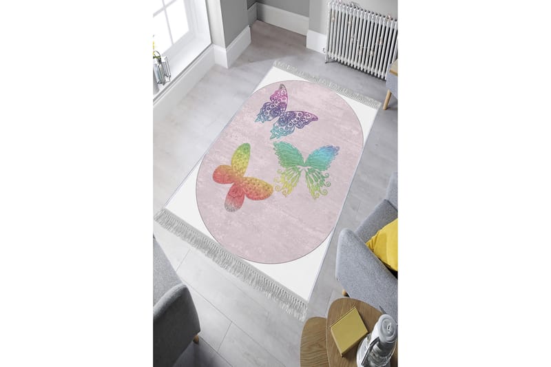 Homefesto Tæppe 140x220 cm - Multifarvet/Fløjl - Tekstiler - Tæpper - Orientalske tæpper