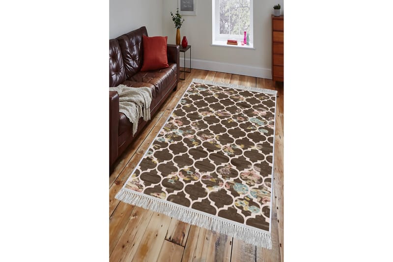 Homefesto Tæppe 140x220 cm - Multifarvet/Fløjl - Tekstiler - Tæpper - Orientalske tæpper