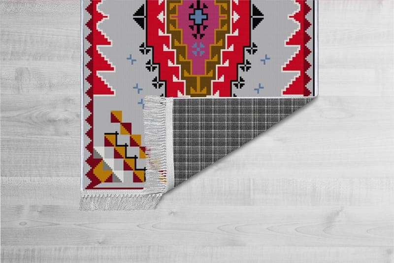 Homefesto Tæppe 140x220 cm - Multifarvet/Fløjl - Tekstiler - Tæpper - Orientalske tæpper