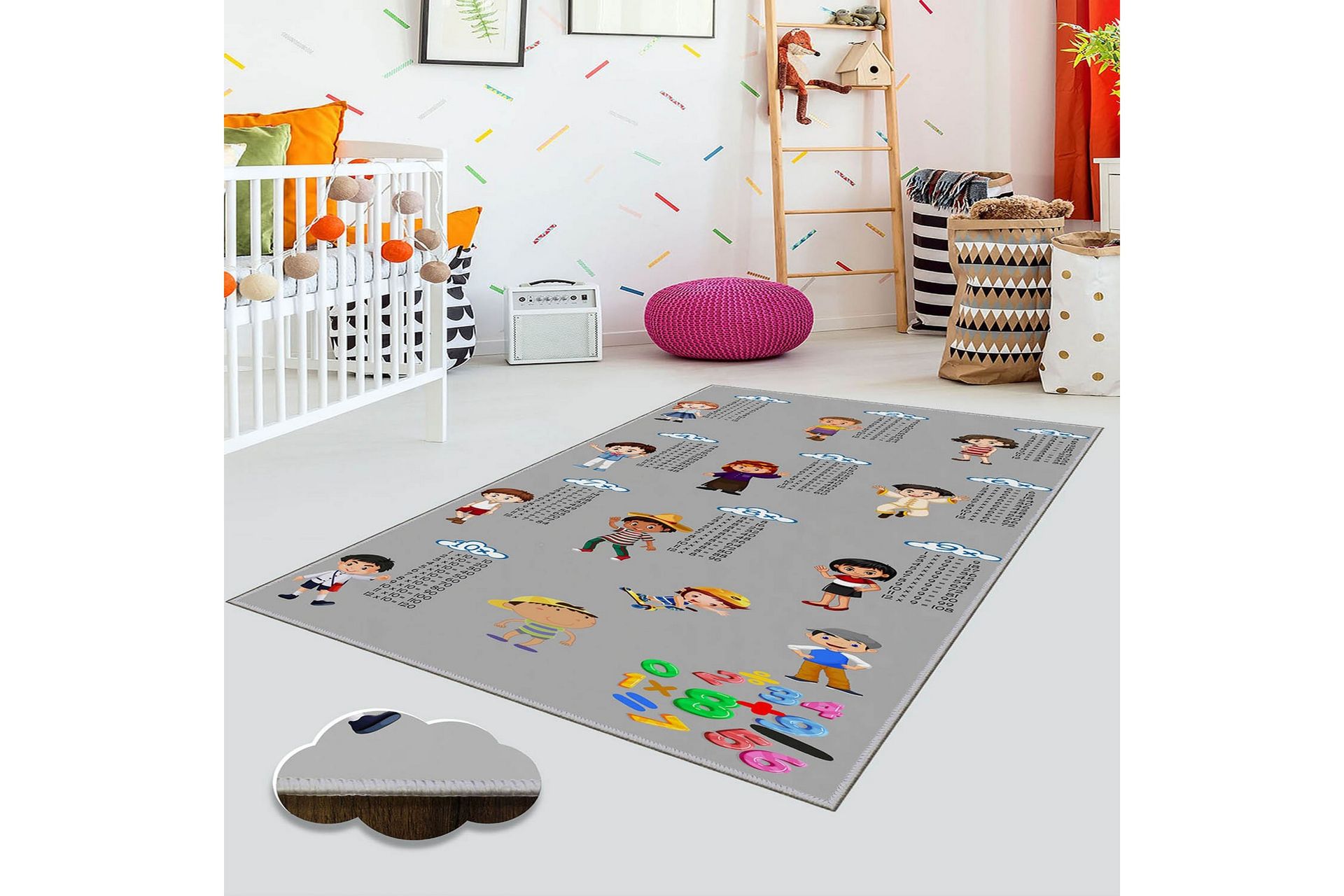 Homefesto Tæppe 160x230 cm - Flerfarvet - Tekstiler - Tæpper - Orientalske tæpper
