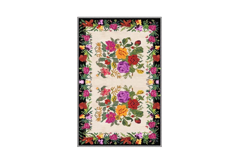 Homefesto Tæppe 160x230 cm - Flerfarvet - Tekstiler - Tæpper - Orientalske tæpper