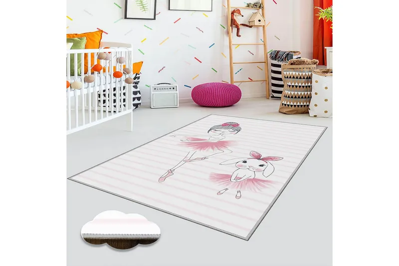 Homefesto Tæppe 160x230 cm - Flerfarvet - Tekstiler - Tæpper - Orientalske tæpper