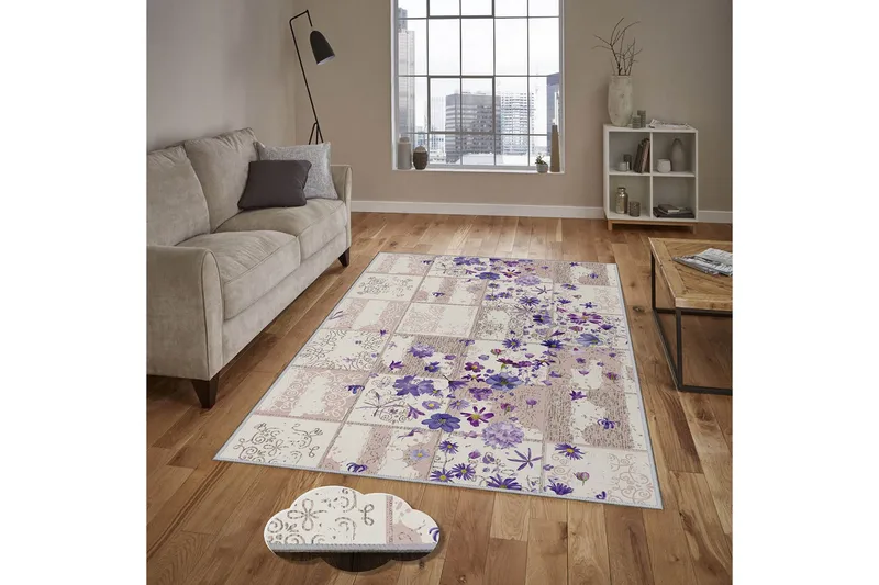 Homefesto Tæppe 160x230 cm - Flerfarvet - Tekstiler - Tæpper - Orientalske tæpper
