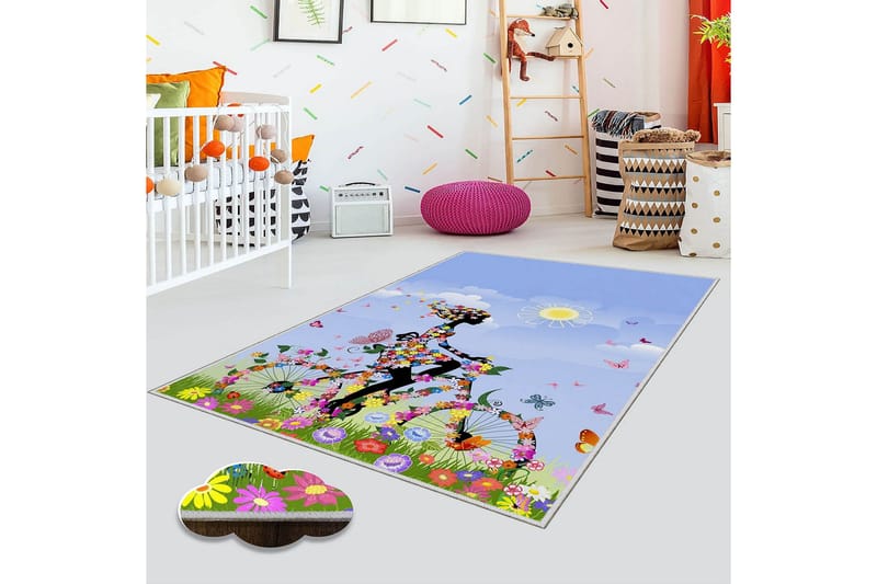 Homefesto Tæppe 160x230 cm - Flerfarvet - Tekstiler - Tæpper - Orientalske tæpper
