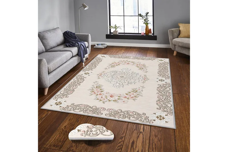 Homefesto Tæppe 160x230 cm - Flerfarvet - Tekstiler - Tæpper - Orientalske tæpper