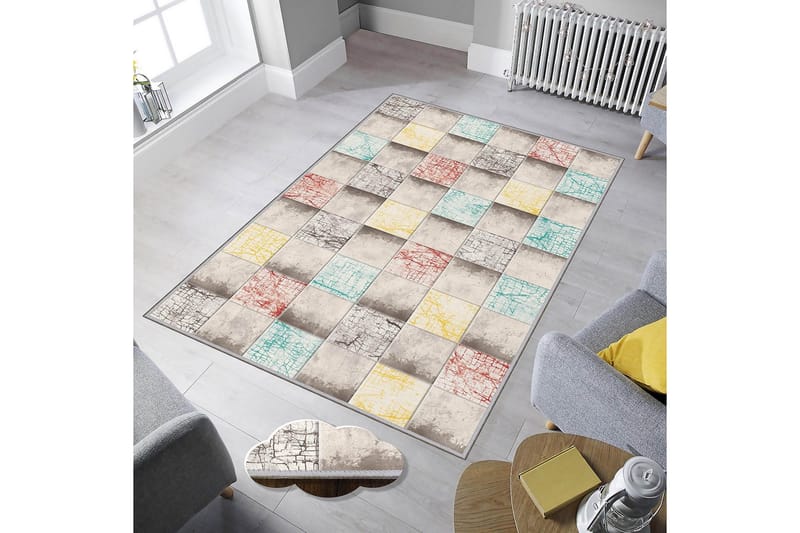 Homefesto Tæppe 160x230 cm - Flerfarvet - Tekstiler - Tæpper - Orientalske tæpper