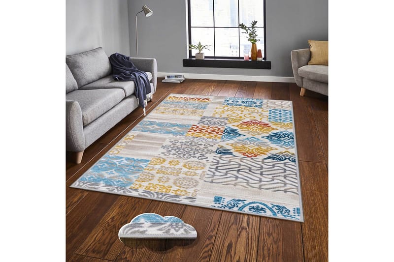Homefesto Tæppe 160x230 cm - Flerfarvet - Tekstiler - Tæpper - Orientalske tæpper