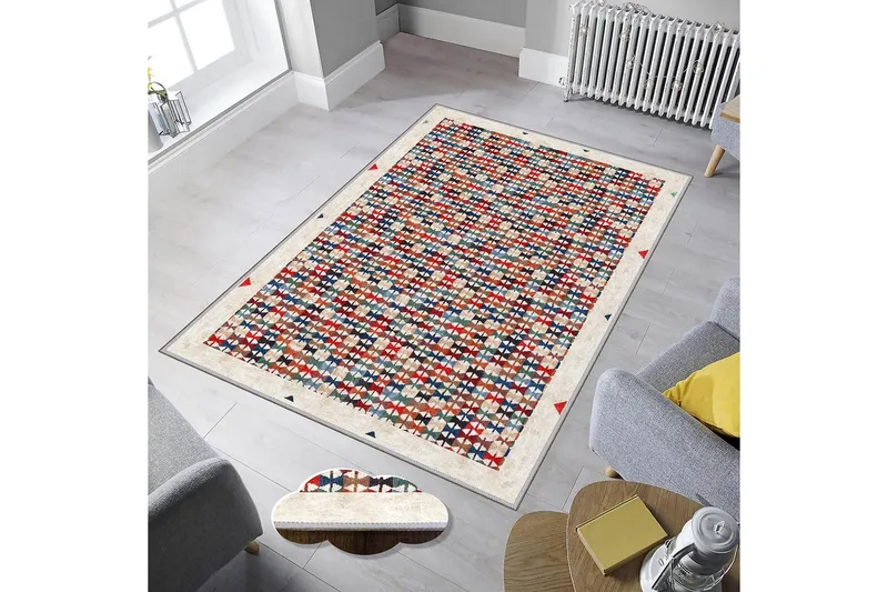 Homefesto Tæppe 160x230 cm - Flerfarvet - Tekstiler - Tæpper - Orientalske tæpper