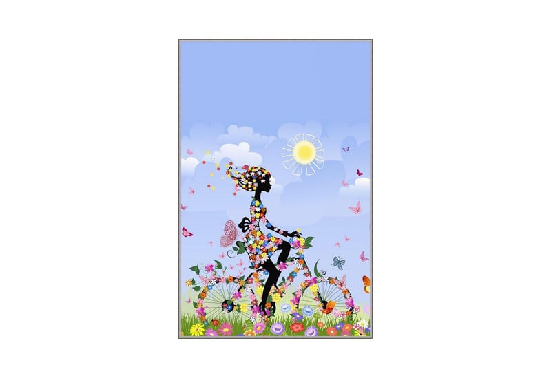 Homefesto Tæppe 160x230 cm - Flerfarvet - Tekstiler - Tæpper - Orientalske tæpper