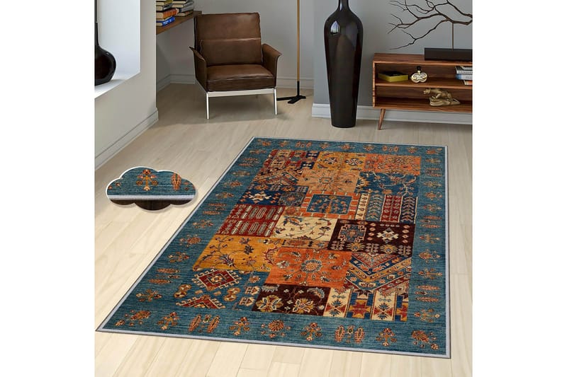 Homefesto Tæppe 160x230 cm - Flerfarvet - Tekstiler - Tæpper - Orientalske tæpper