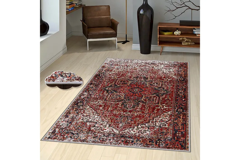 Homefesto Tæppe 160x230 cm - Flerfarvet - Tekstiler - Tæpper - Orientalske tæpper
