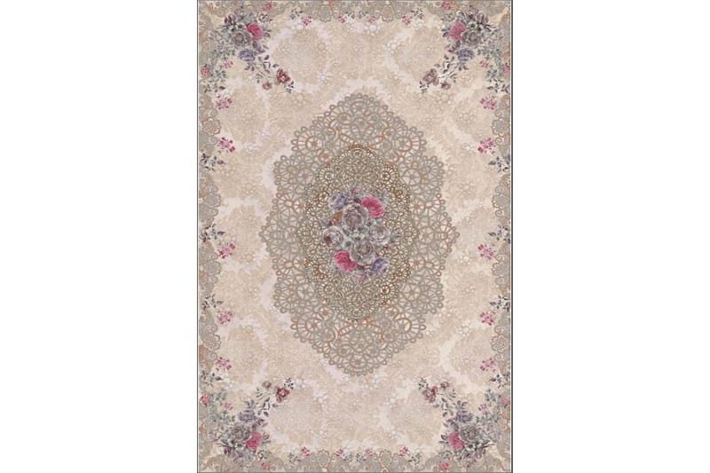 Homefesto Tæppe 160x230 cm - Flerfarvet/Velour - Tekstiler - Tæpper - Orientalske tæpper