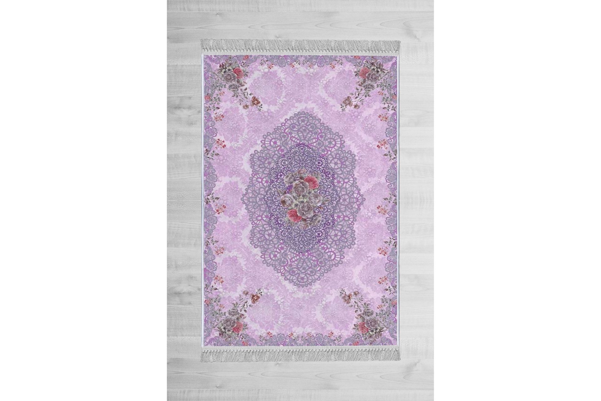 Homefesto Tæppe 160x230 cm - Flerfarvet/Velour - Tekstiler - Tæpper - Orientalske tæpper