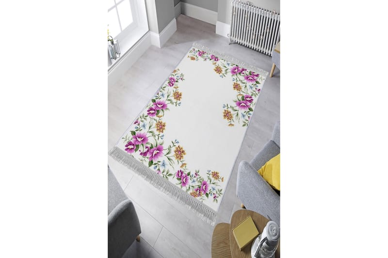 Homefesto Tæppe 160x230 cm - Flerfarvet/Velour - Tekstiler - Tæpper - Orientalske tæpper
