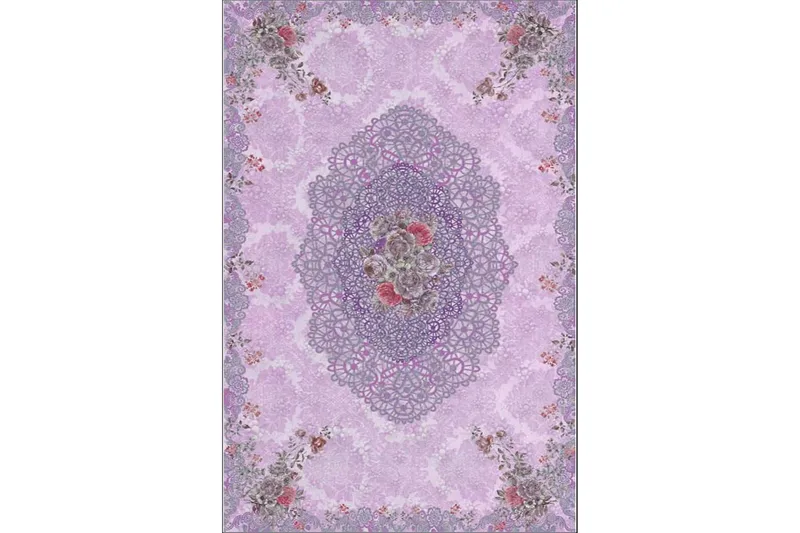 Homefesto Tæppe 160x230 cm, Flerfarvet/Velour