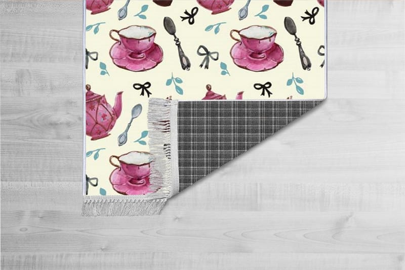 Homefesto Tæppe 160x230 cm - Flerfarvet/Velour - Tekstiler - Tæpper - Orientalske tæpper