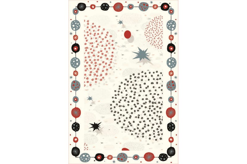 Homefesto Tæppe 160x230 cm - Flerfarvet/Velour - Tekstiler - Tæpper - Orientalske tæpper