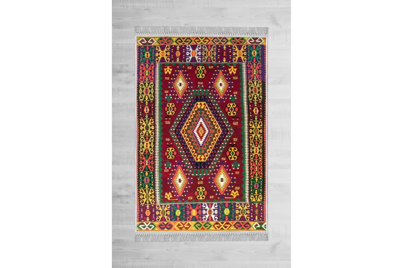 Homefesto Tæppe 160x230 cm - Flerfarvet/Velour - Tekstiler - Tæpper - Orientalske tæpper