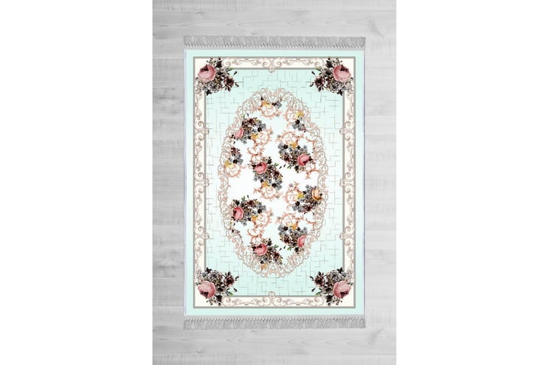 Homefesto Tæppe 160x230 cm - Flerfarvet/Velour - Tekstiler - Tæpper - Orientalske tæpper