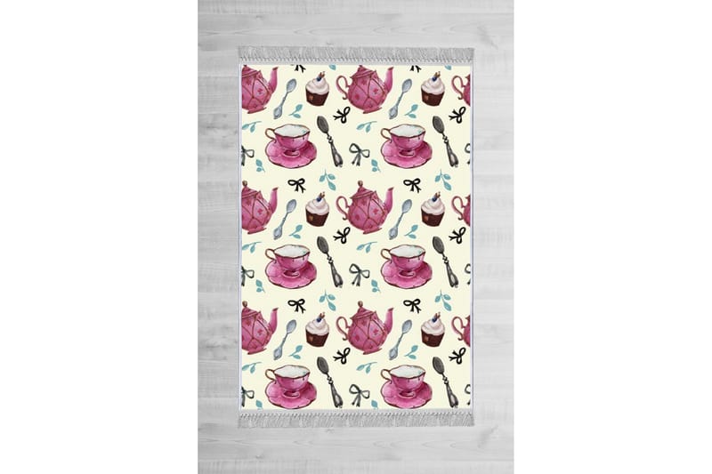 Homefesto Tæppe 160x230 cm - Flerfarvet/Velour - Tekstiler - Tæpper - Orientalske tæpper