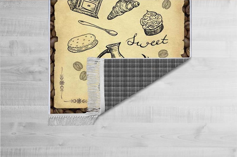 Homefesto Tæppe 160x230 cm - Flerfarvet/Velour - Tekstiler - Tæpper - Orientalske tæpper