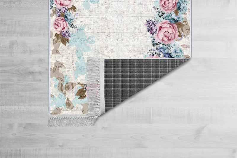 Homefesto Tæppe 160x230 cm - Flerfarvet/Velour - Tekstiler - Tæpper - Orientalske tæpper