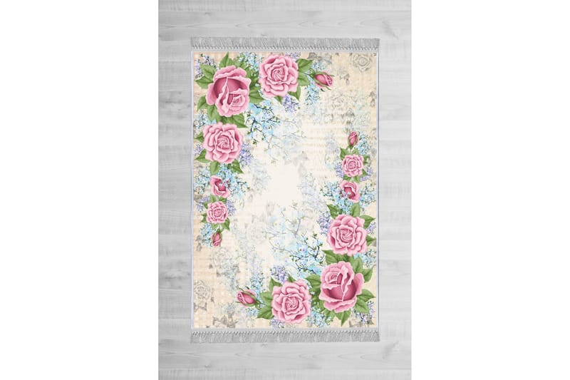 Homefesto Tæppe 160x230 cm - Flerfarvet/Velour - Tekstiler - Tæpper - Orientalske tæpper