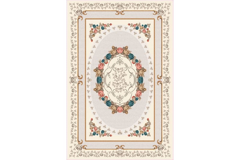 Homefesto Tæppe 160x230 cm - Flerfarvet/Velour - Tekstiler - Tæpper - Orientalske tæpper