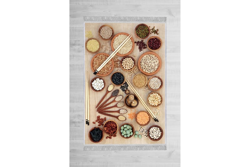 Homefesto Tæppe 160x230 cm, Multifarvet/Fløjl