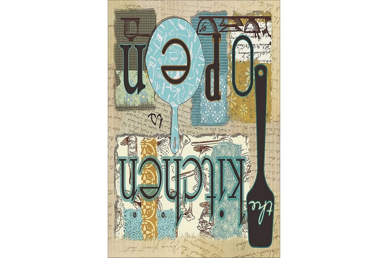 Homefesto Tæppe 160x230 cm, Multifarvet/Fløjl