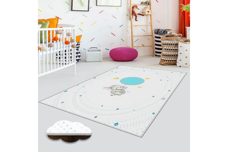 Homefesto Tæppe 180x280 cm - Flerfarvet - Tekstiler - Tæpper - Orientalske tæpper