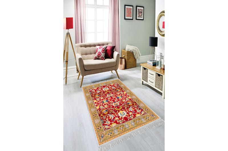 Homefesto Tæppe 180x280 cm - Flerfarvet/Velour - Tekstiler - Tæpper - Orientalske tæpper