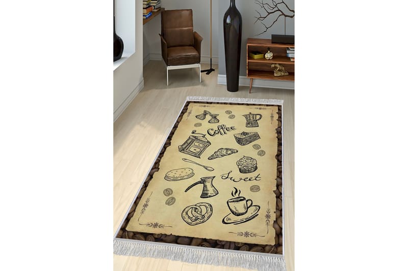 Homefesto Tæppe 180x280 cm - Flerfarvet/Velour - Tekstiler - Tæpper - Orientalske tæpper