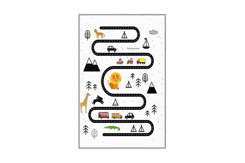 Homefesto Tæppe 80x120 cm, Flerfarvet